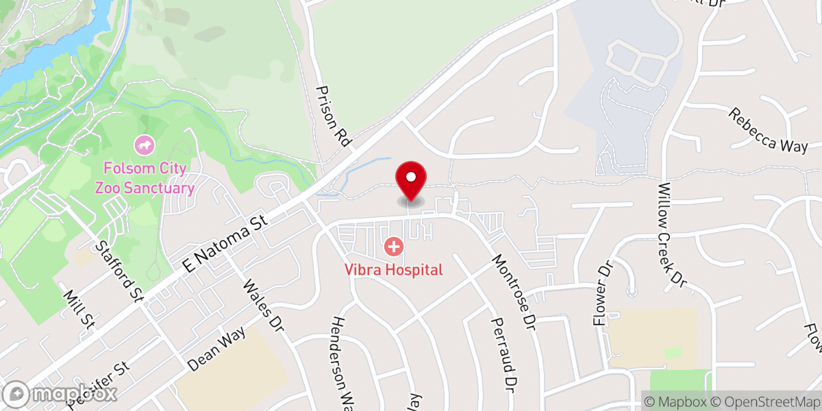 Map showing location of Twin Lakes Food Bank