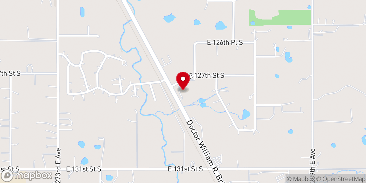 Map showing location of Community Baptist Church