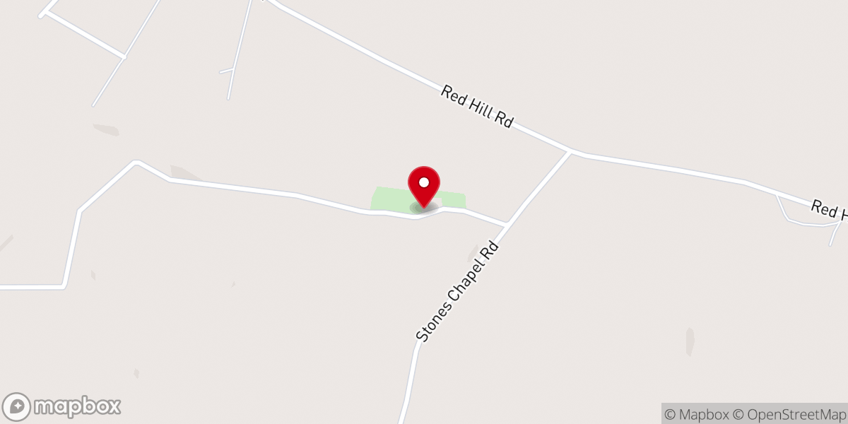 Map showing location of Pleasant Hill Church