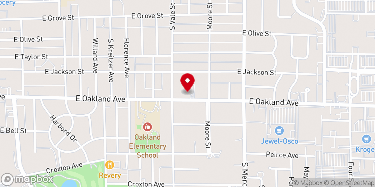 Map showing location of St. Matthew's Episcopal Church