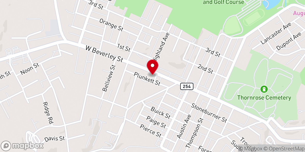 Map showing location of Salvation Army