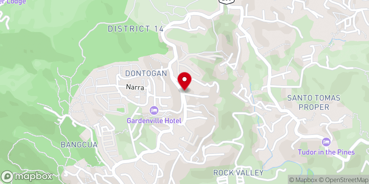 Map showing location of Pentecostal Missionary Church of Christ (4th Watch) Green Valley Extension, Baguio City