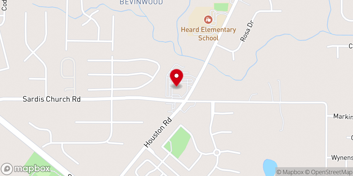 Map showing location of Mikado Baptist Church