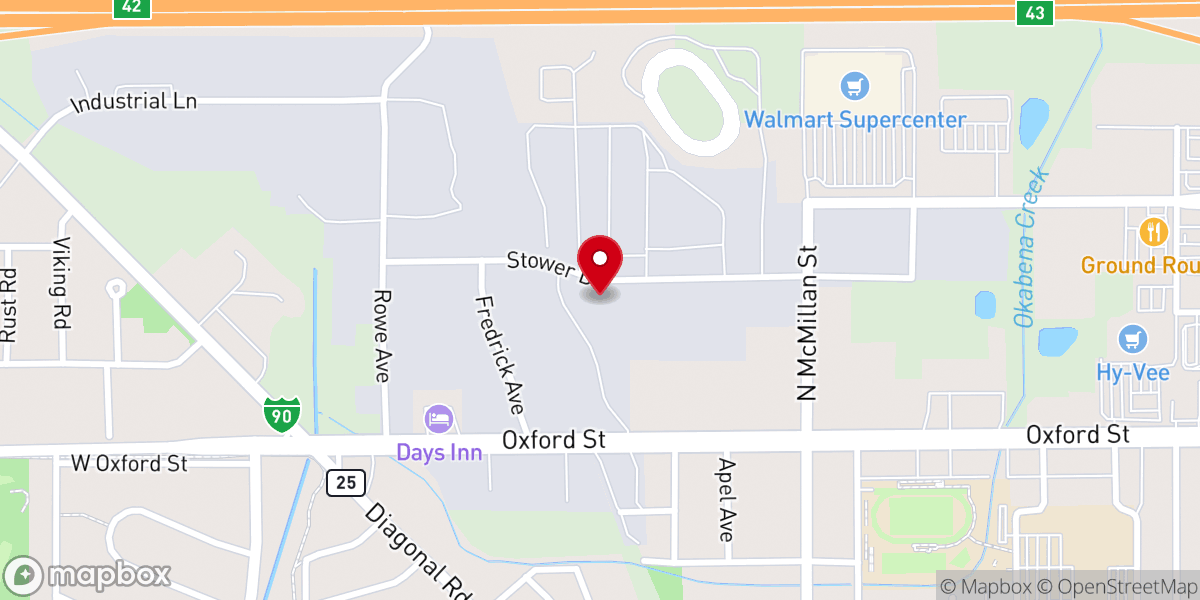 Map showing location of Westminster Presbyterian Church - Office