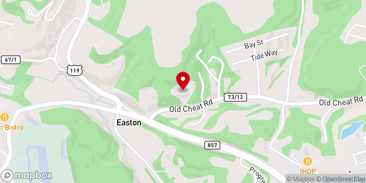 Map showing location of St. Thomas à Becket Episcopal Church