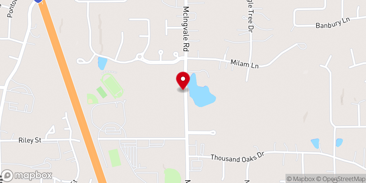 Map showing location of Compel Church