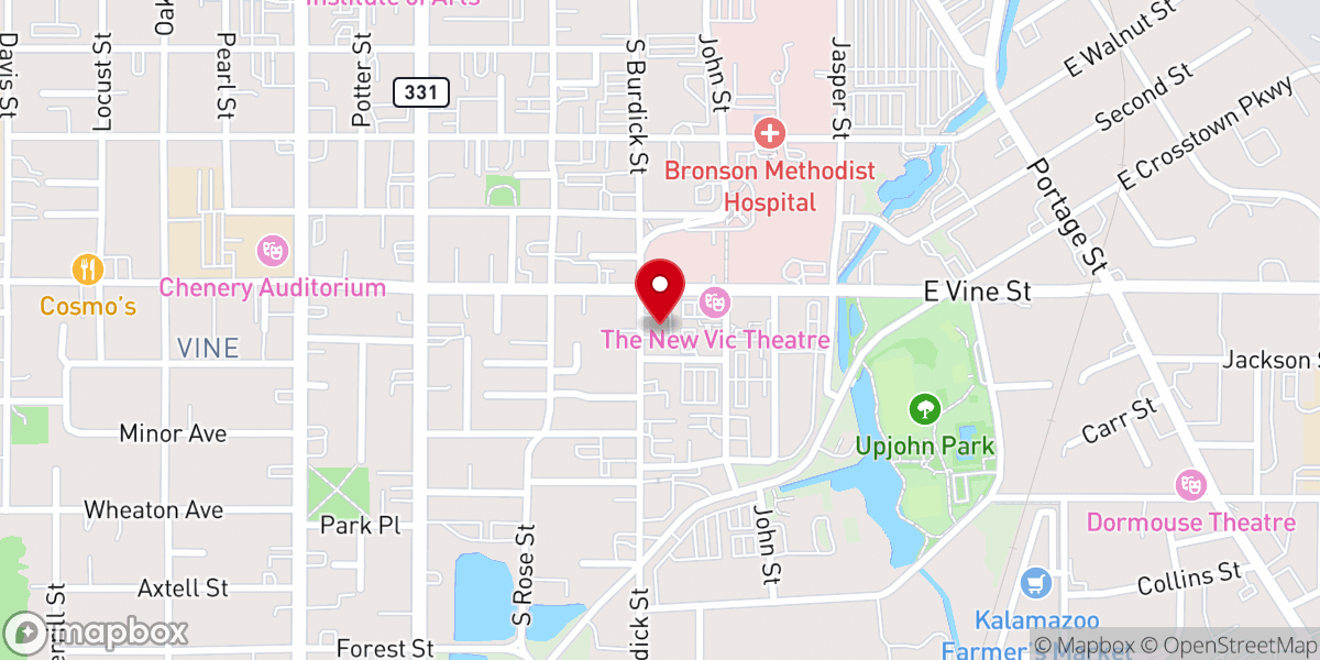 Map showing location of First United Baptist Church