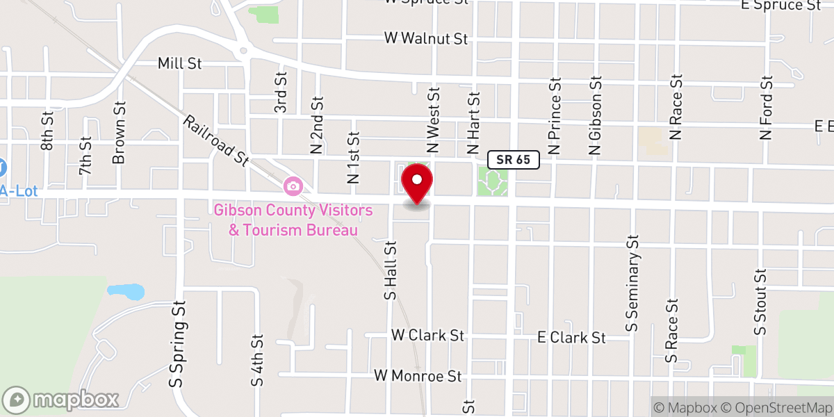 Map showing location of Knights of Columbus