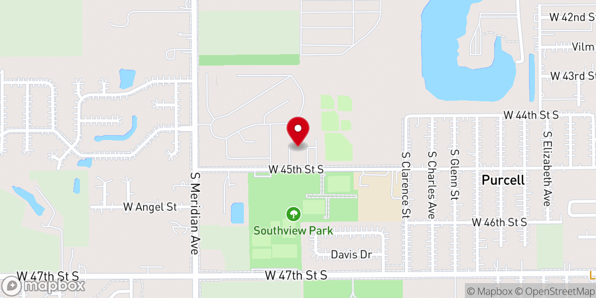 Map showing location of Enterprise Christian Church
