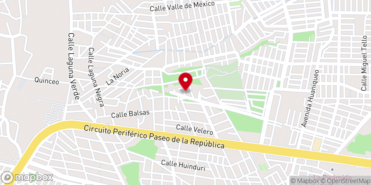 Map showing location of Iglesia cristiana Peniel