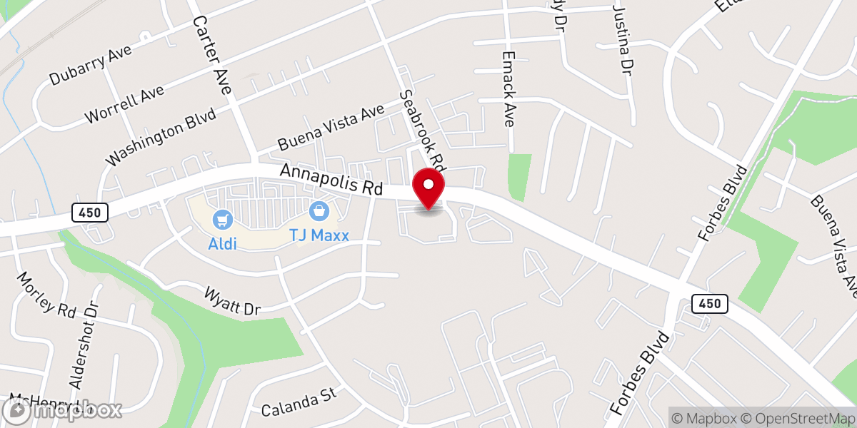 Map showing location of Saint Matthias Catholic Church