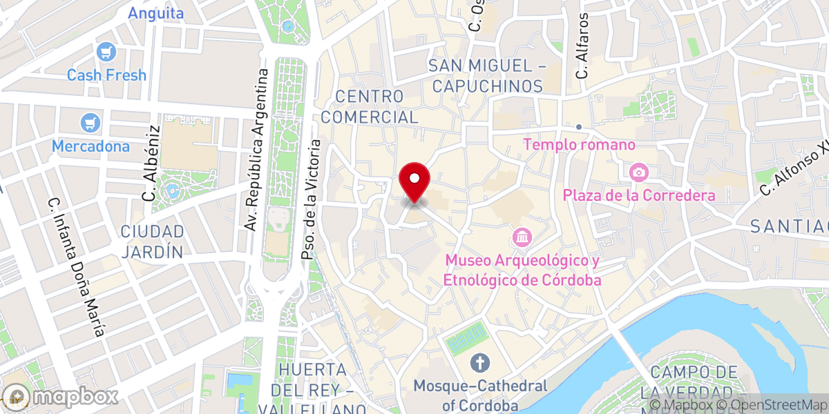 Map showing location of Iglesia de San Juan