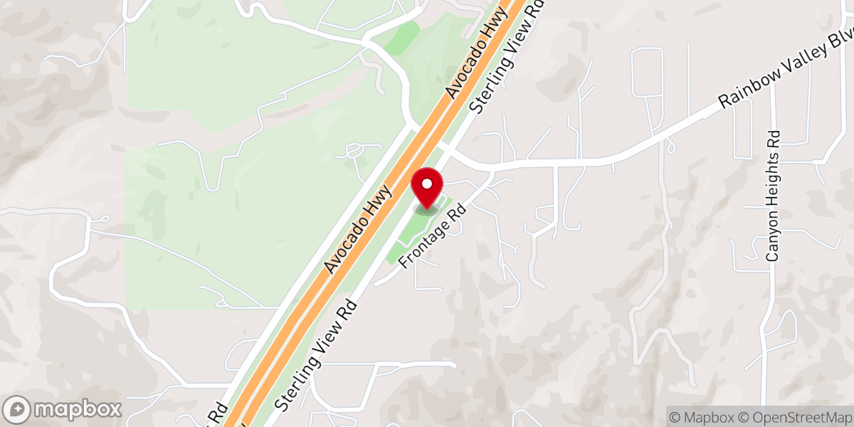 Map showing location of Fallbrook Adventist Church