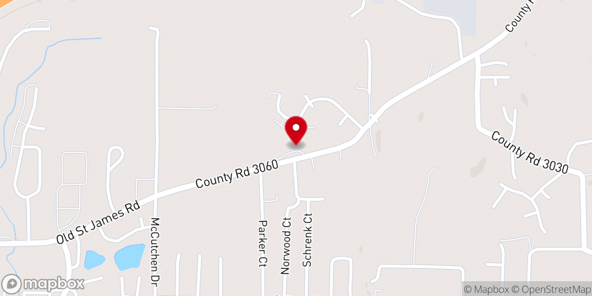 Map showing location of Landmark Baptist Church