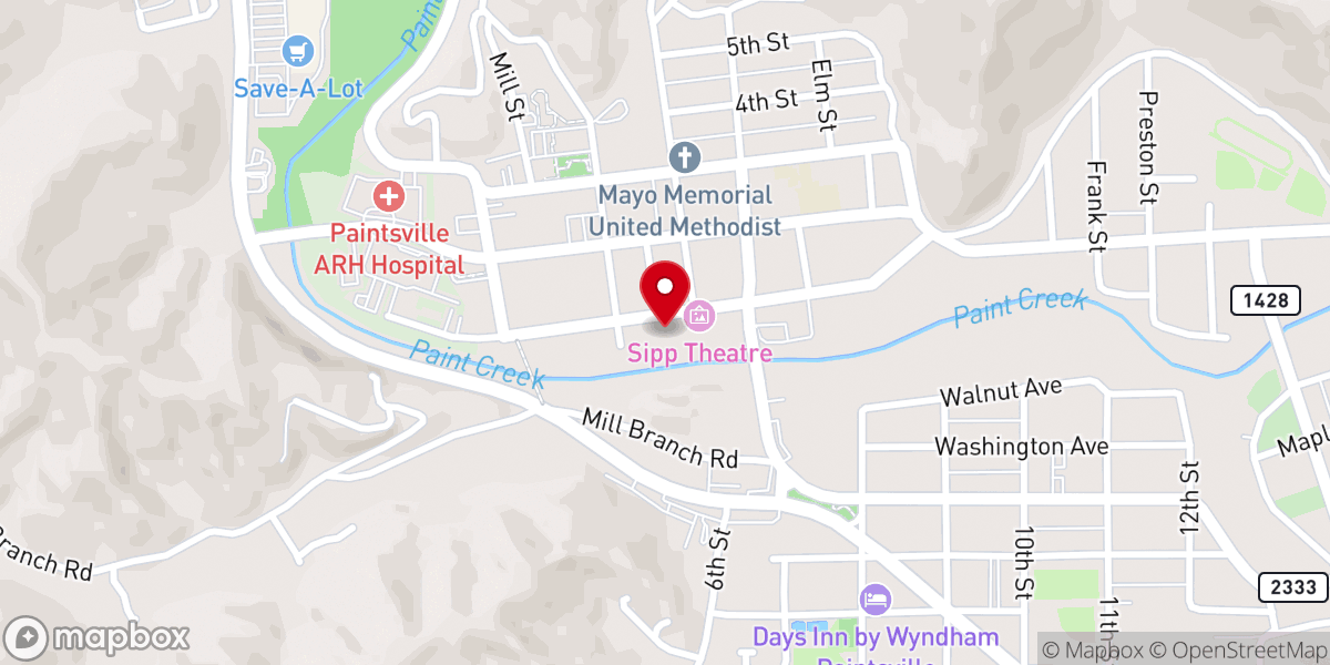Map showing location of House of Refuge Place for New Beginnings
