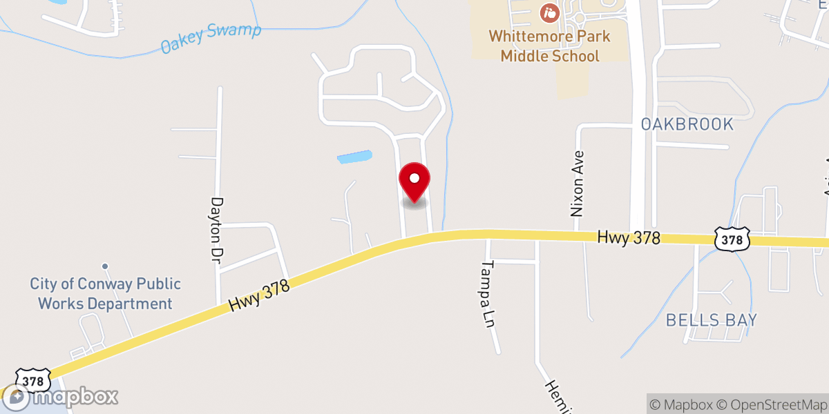 Map showing location of Coastal Community Church