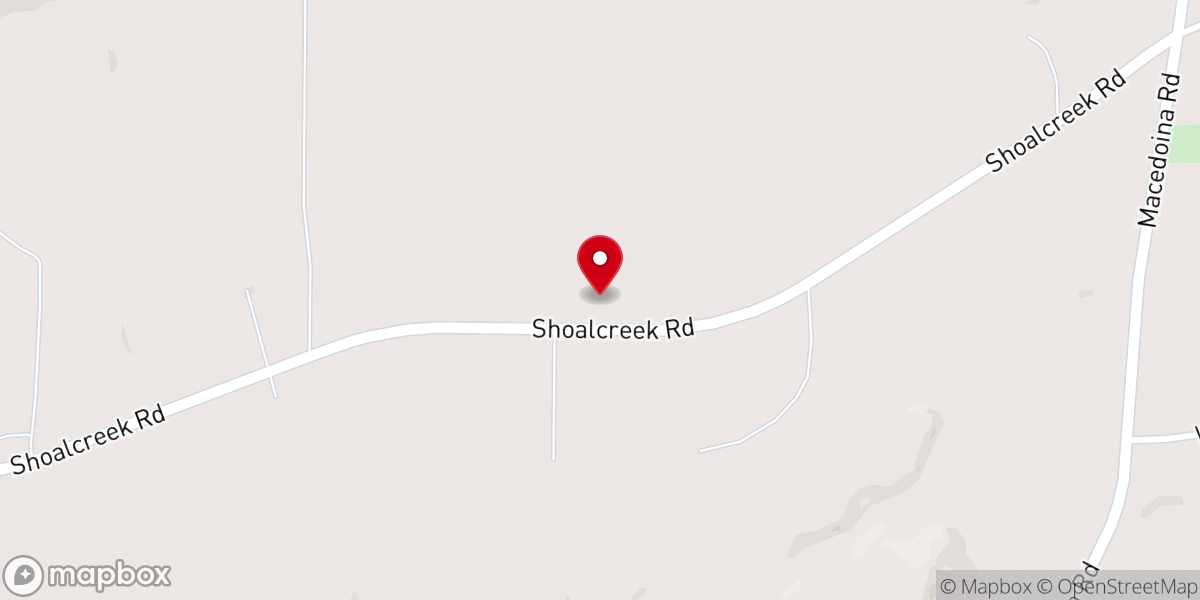 Map showing location of Greensport Baptist Church
