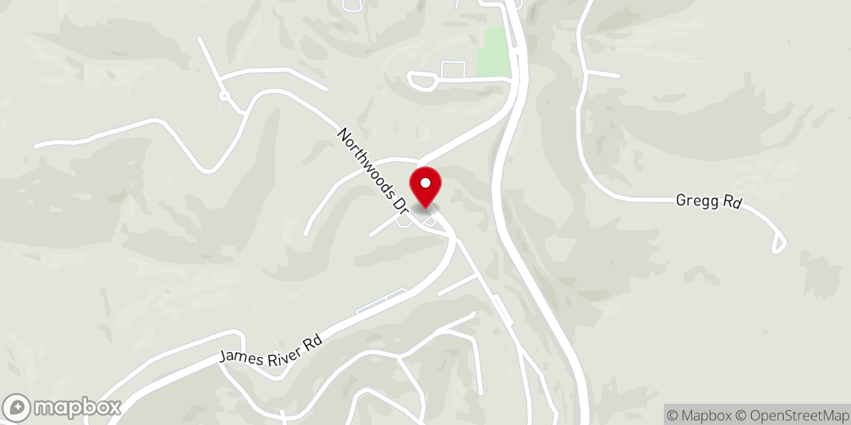 Map showing location of St Mark's Episcopal Church