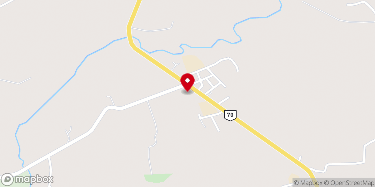 Map showing location of United Pentecostal Church- River of Life Tabernacle