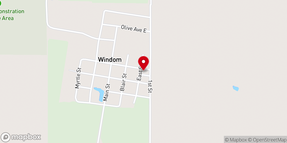 Map showing location of Smoky Hills Mennonite Church