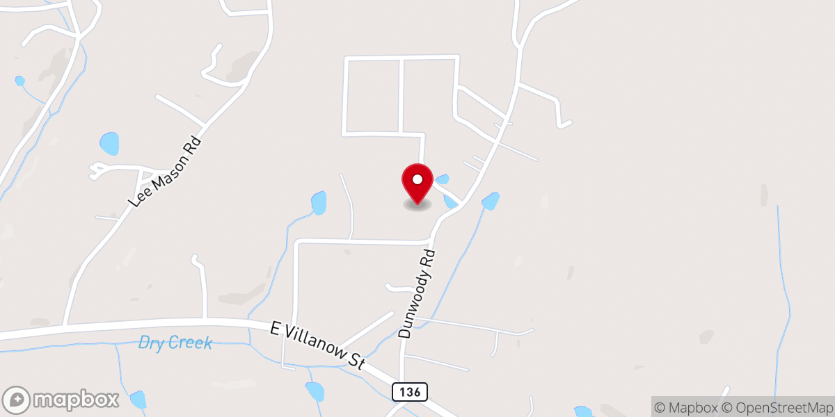 Map showing location of Mt Zion Church