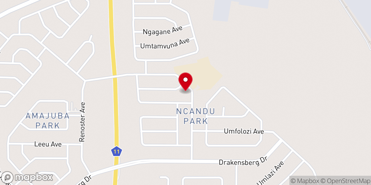 Map showing location of Newcastle Assemblies of God (BTG)