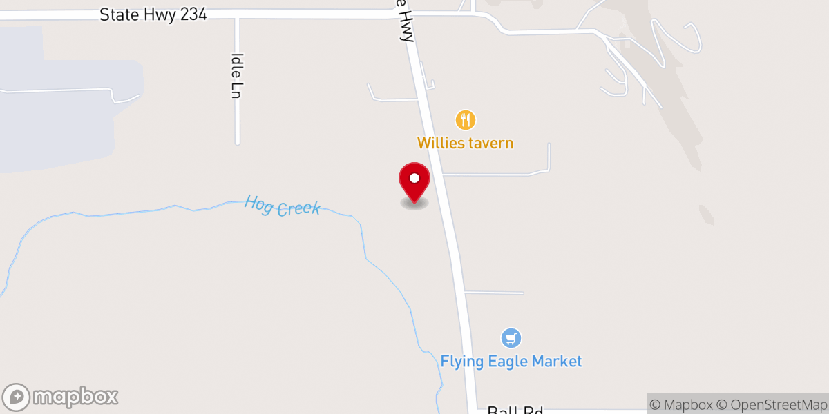 Map showing location of Shady Point Seventh-day Adventist Church