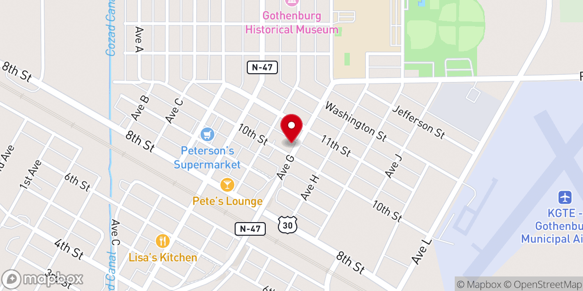 Map showing location of Blase Strauser Memorial Chapel