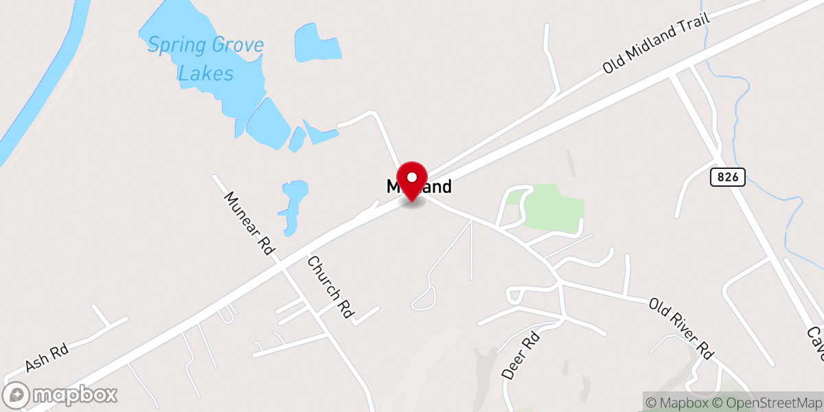 Map showing location of Midland Church of God