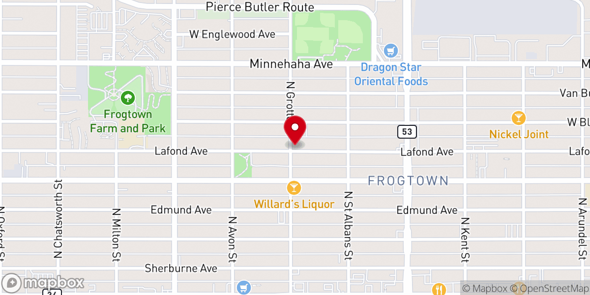 Map showing location of St Stephanus Lutheran Church (LCMS)