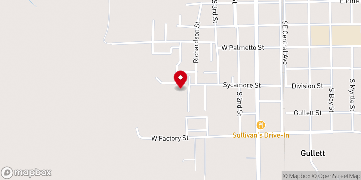 Map showing location of Nazareth Missionary Baptist Church