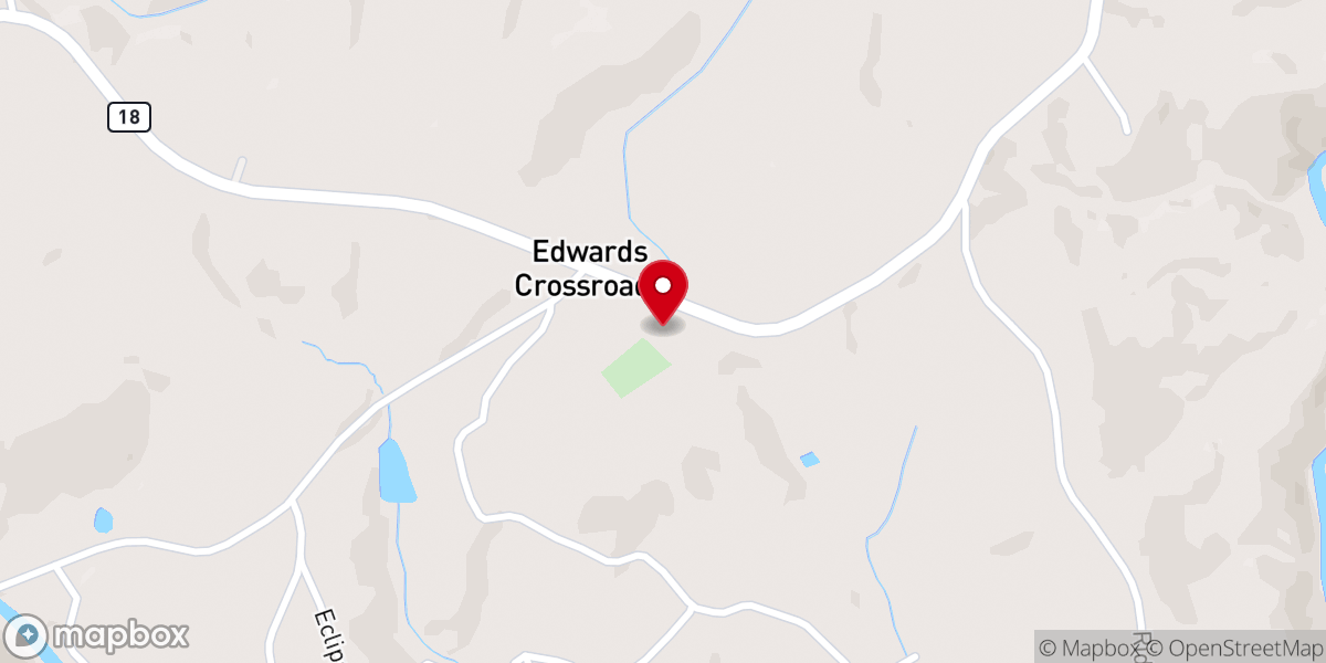 Map showing location of Zion Primitive Baptist Church