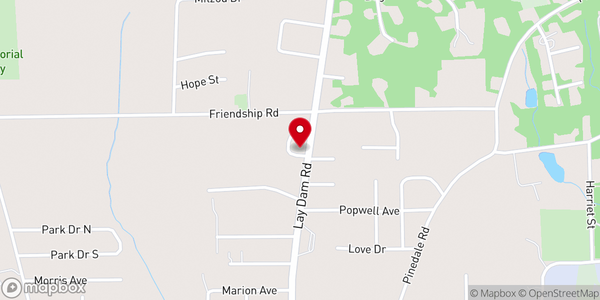 Map showing location of Clanton Church Of Christ