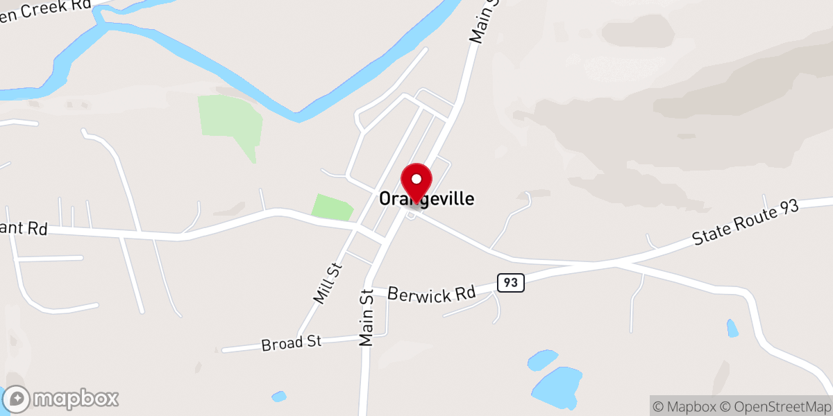 Map showing location of Apostolic Faith Tabernacle