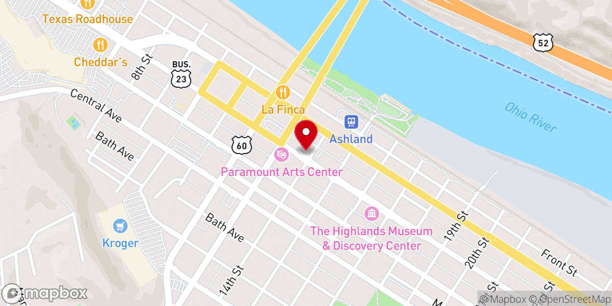 Map showing location of Calvary Episcopal Church