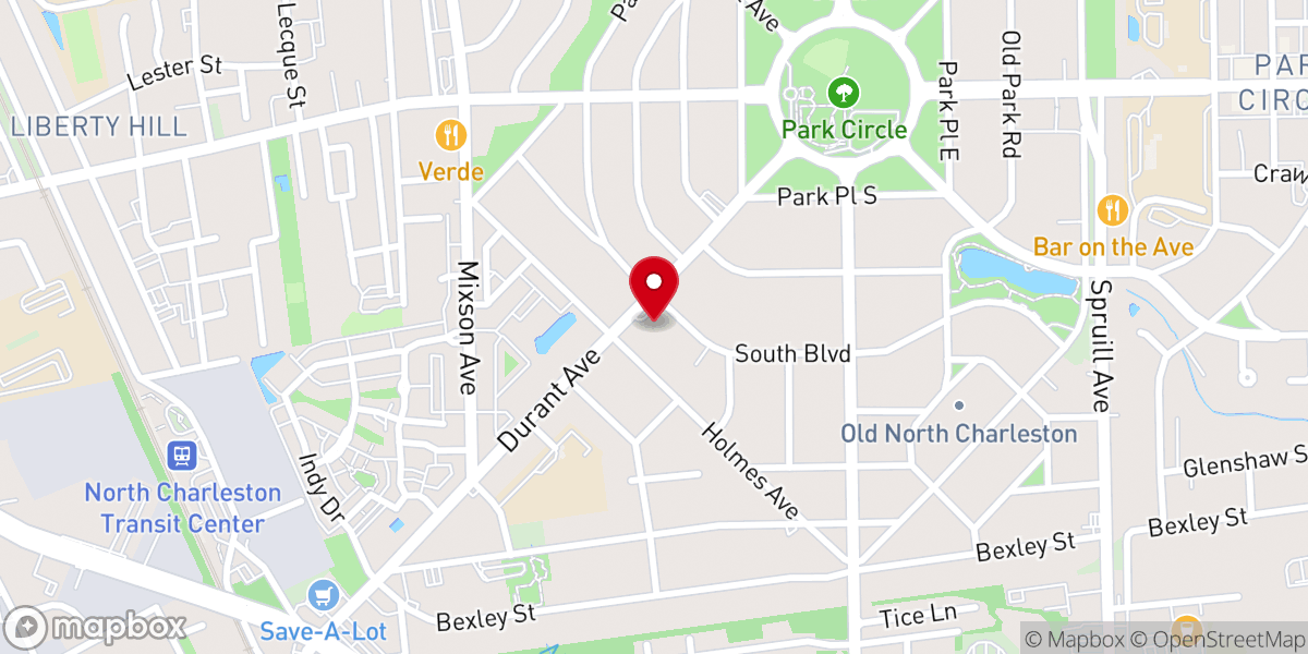 Map showing location of St. Andrew's Park Circle