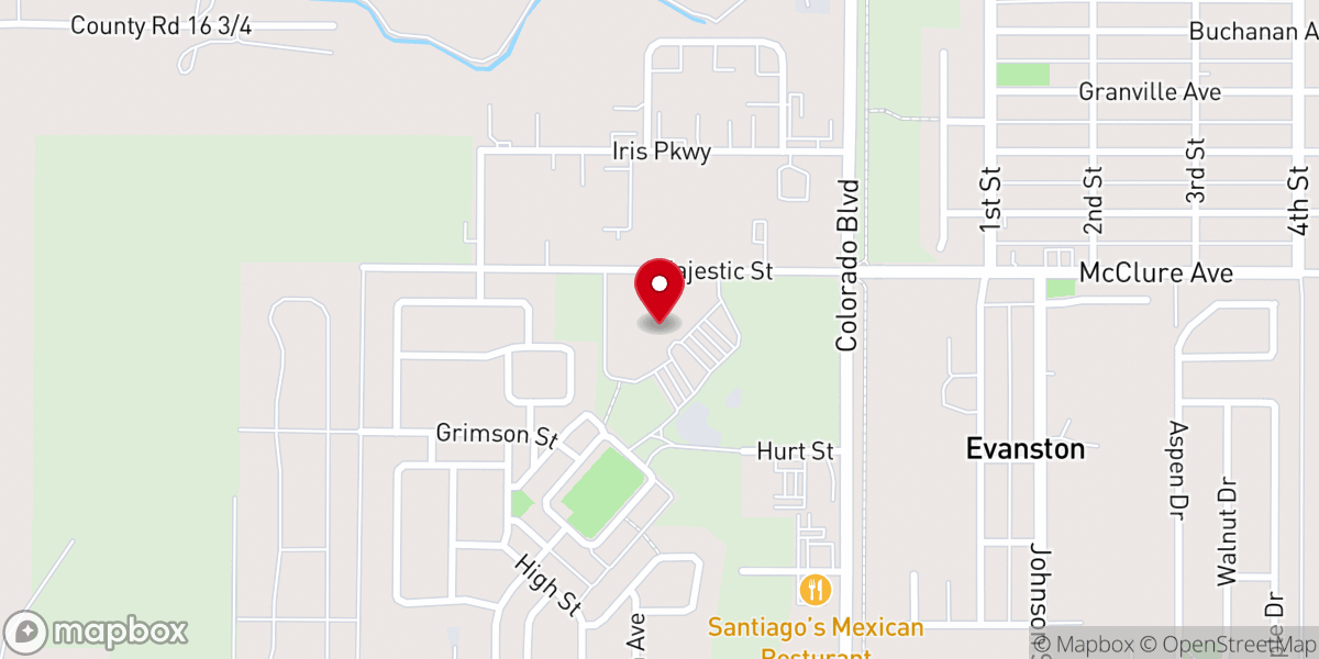 Map showing location of Rocky Mountain Christian Church - Frederick Campus