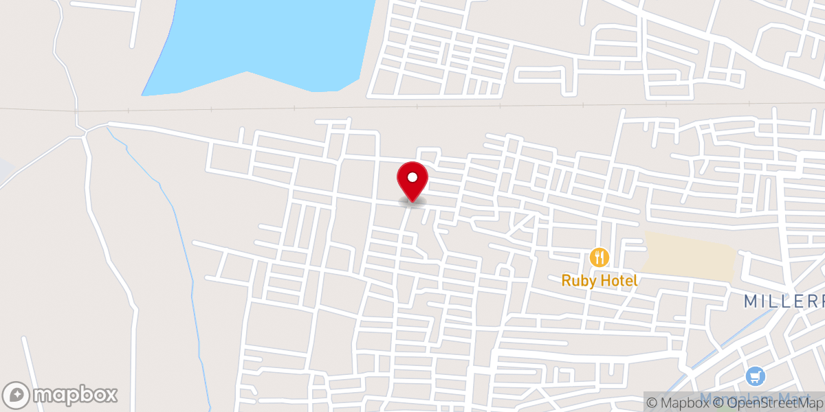 Map showing location of Mizpha Church