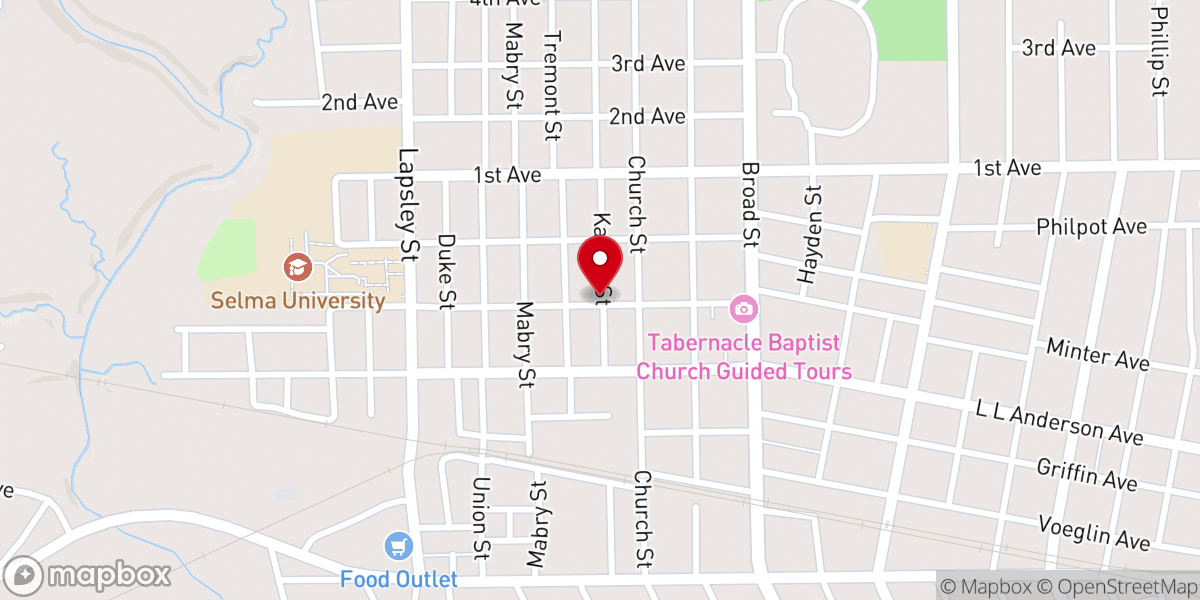 Map showing location of The Lords Tabernacle