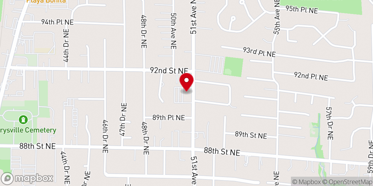Map showing location of Word of Life: A Lutheran Brethren Church