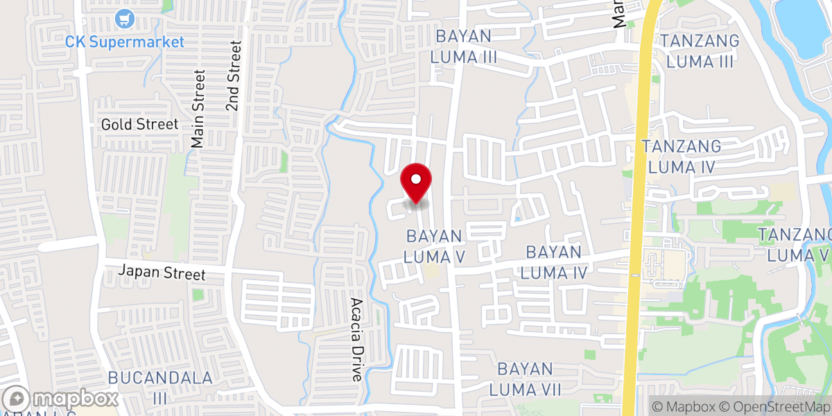 Map showing location of Bible Baptist Church International Ministry