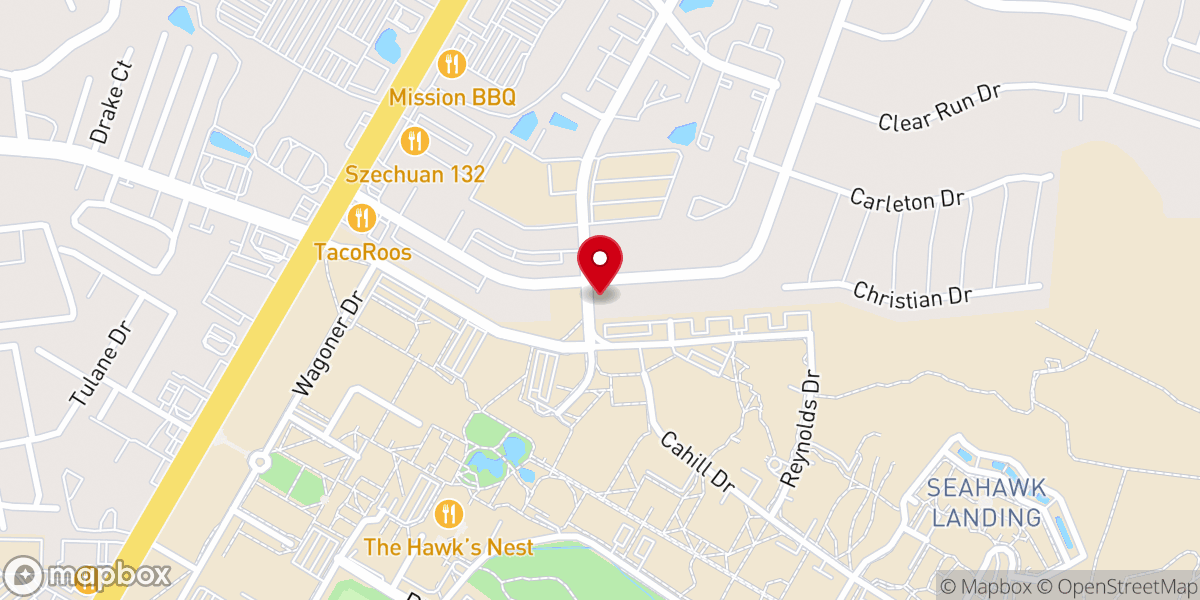 Map showing location of Catholic Campus Ministry at UNCW