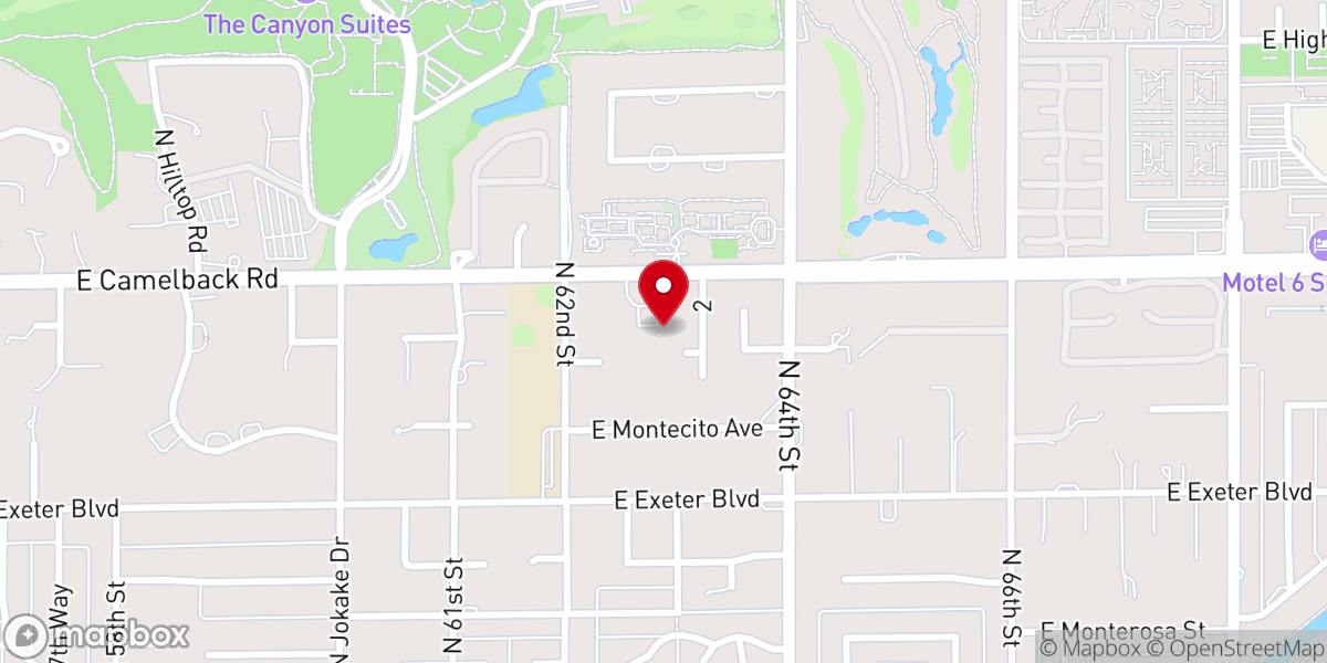 Map showing location of Camelback Christian Church