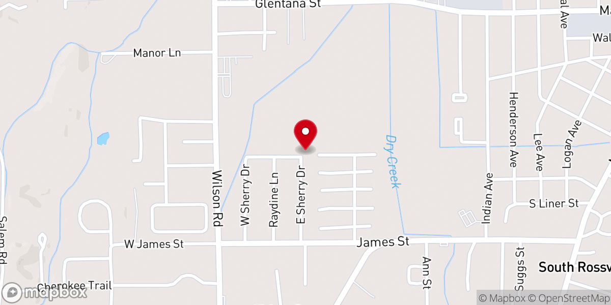 Map showing location of Swaggerty M H