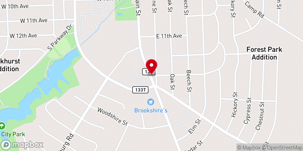 Map showing location of Daisy Church Outreach Ministry