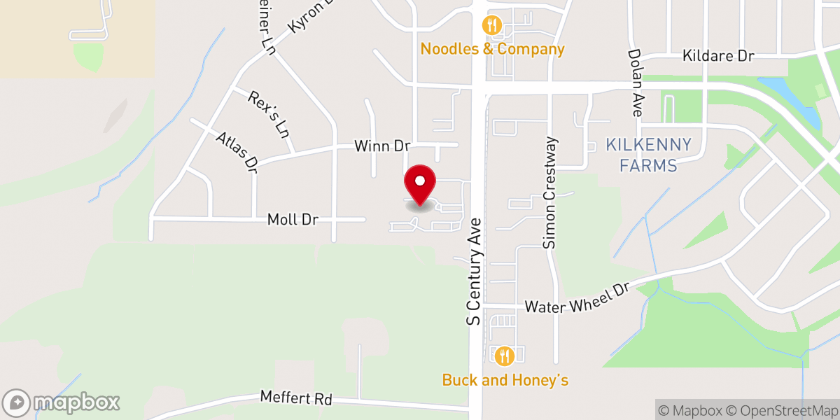 Map showing location of First Presbyterian Church of Waunakee