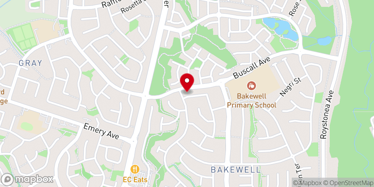 Map showing location of Cross-Roads Christian Church