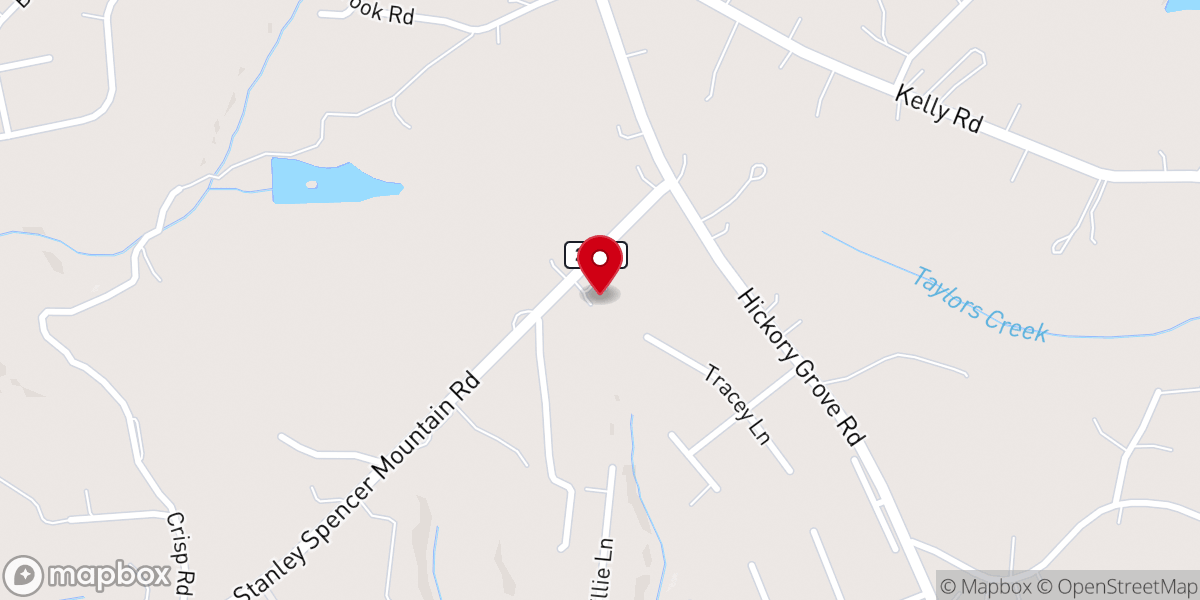 Map showing location of Springwood Free Will Baptist Church
