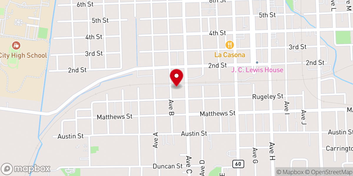 Map showing location of Mother Zion Baptist Church