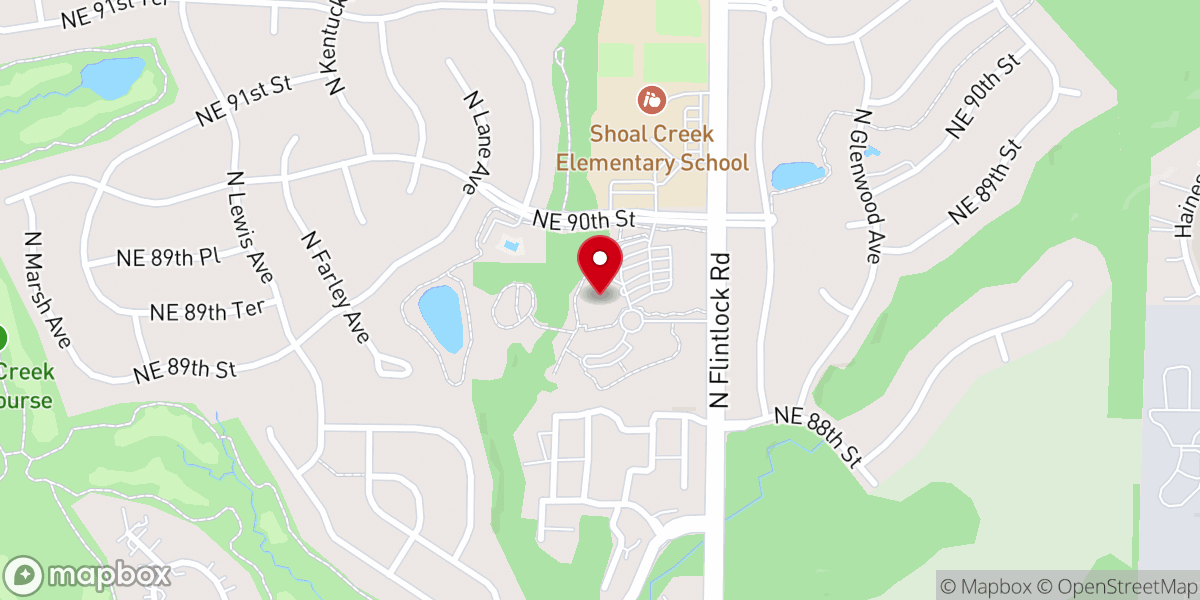 Map showing location of Encounter Church Kansas City